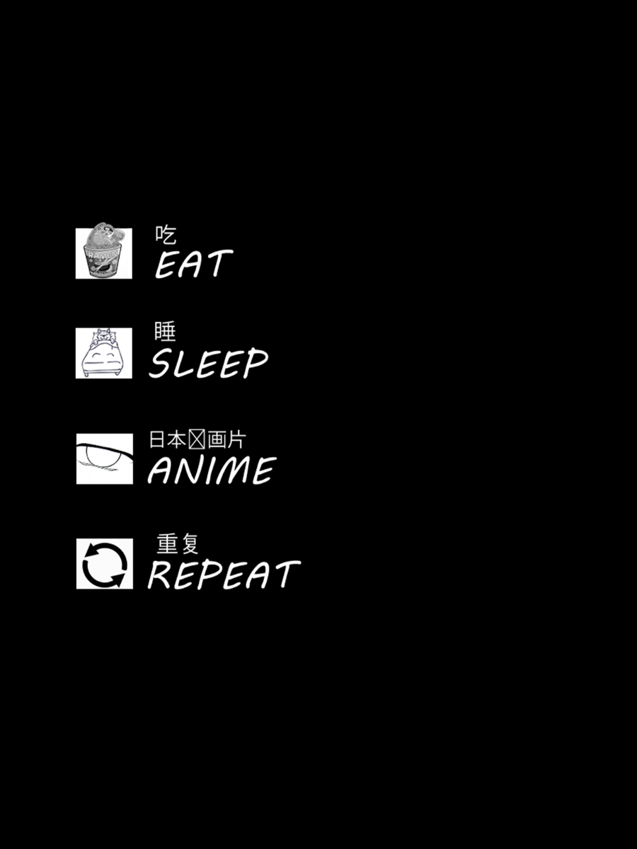 Buy Eat Sleep Anime Repeat Png File Instant Download Online in India  Etsy